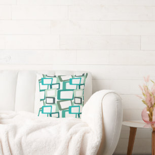 Mid-Century Modern Rectangles Cushion