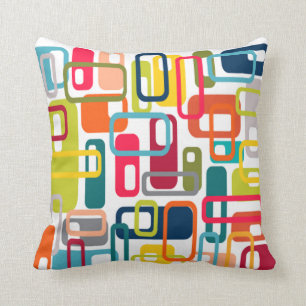 Mid-century Modern Rectangles Cushion