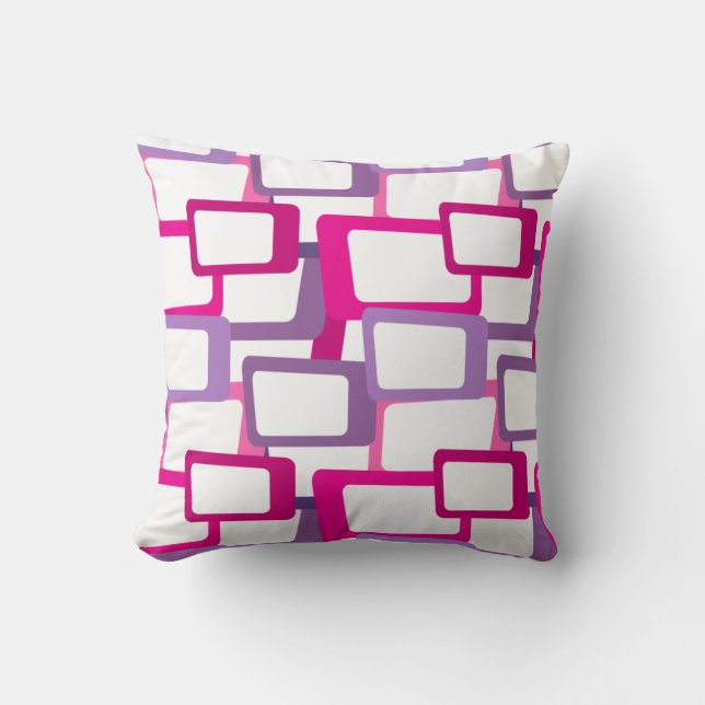 Mid-Century Modern Rectangles Cushion (Front)