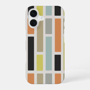Mid Century Modern Rectangles iPhone 16 Case
