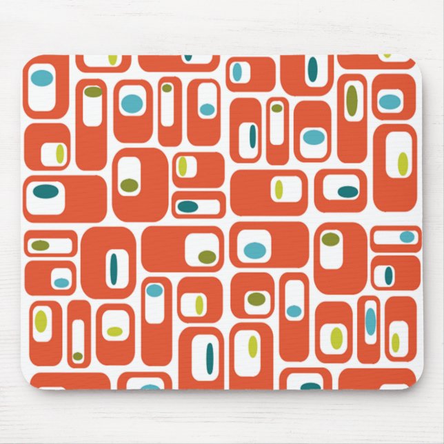 Mid-century Modern Rectangles  Mouse Mat (Front)