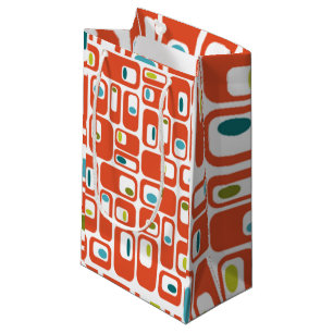 Mid-century Modern Rectangles Small Gift Bag