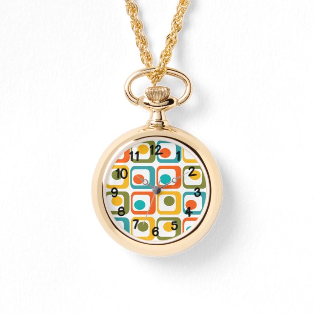 Mid-Century Modern Rectangles Watch (Front)