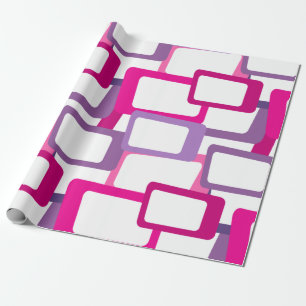 Mid-Century Modern Rectangles Wrapping Paper