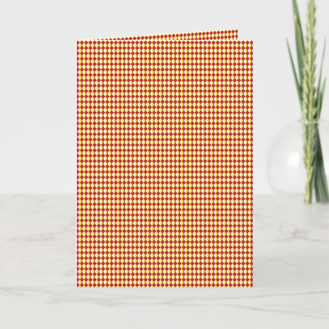 Mid Century Modern Repeat Pattern Holiday Card (Front)