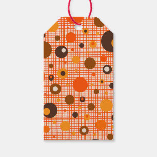 Mid Century Modern Retro Atomic Dot Pattern Gift Tags