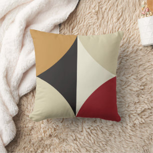 Mid Century Modern Retro Geometric Starburst Cushion
