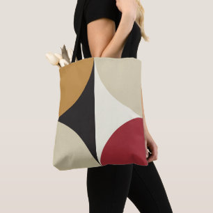 Mid Century Modern Retro Geometric Starburst Tote Bag