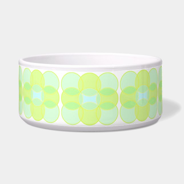 Mid-Century Modern Retro Green Ceramic Bowl (Front)