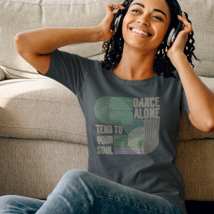 Mid Century Modern Retro Line Art Motivational  T-Shirt