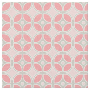 Mid Century Modern Retro Mod Square Pattern Decor Fabric