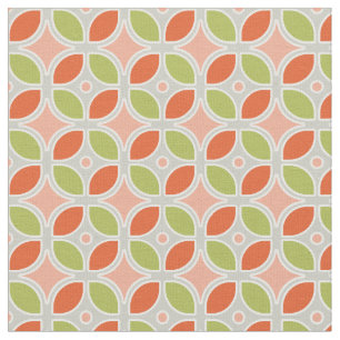 Mid Century Modern Retro Mod Square Pattern Decor Fabric