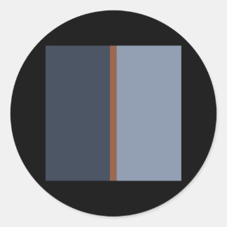 Mid Century Modern retro pattern 001 Classic Round Sticker