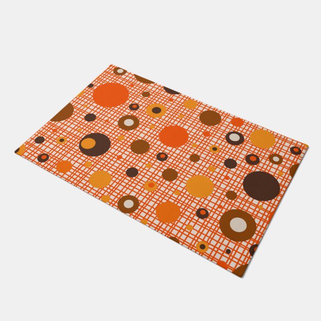 Mid Century Modern Retro Style Doormat (Angled)