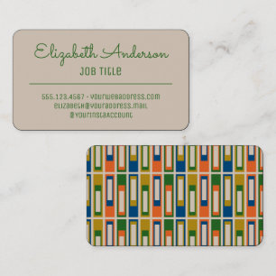 Mid Century Modern Retro Vintage Aesthetic Business Card