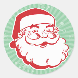 Mid-Century Modern Santa Claus Sticker