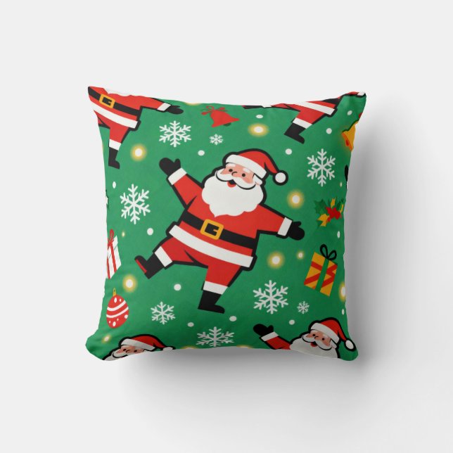 Mid Century Modern Santa Cushion (Front)