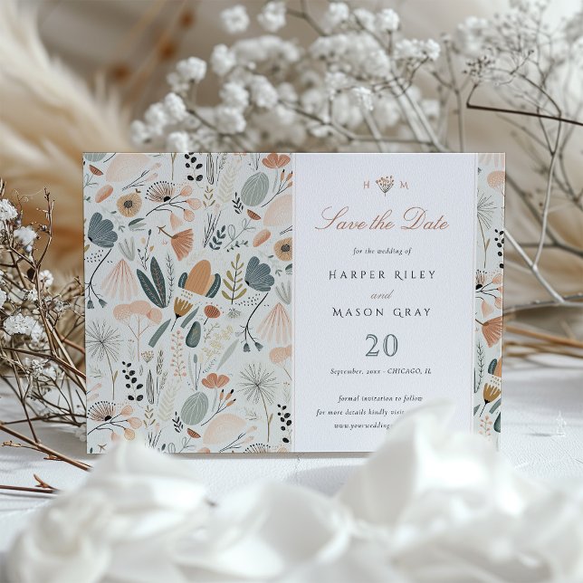 Mid-Century Modern Save the Date Wedding Invitation (Creator Uploaded)