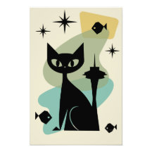 Mid Century Modern Seattle Cat