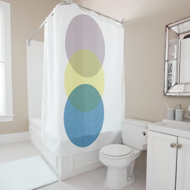 Mid-Century Modern Shower Curtain (In Situ)
