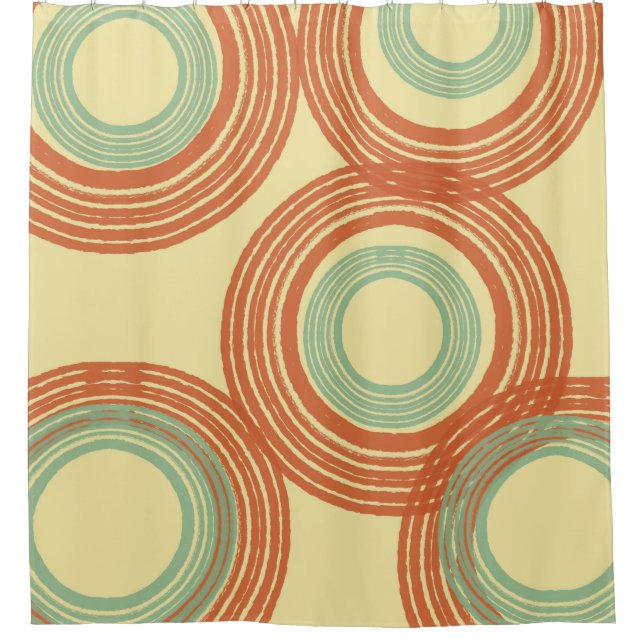 Mid Century Modern Shower Curtain (Front)