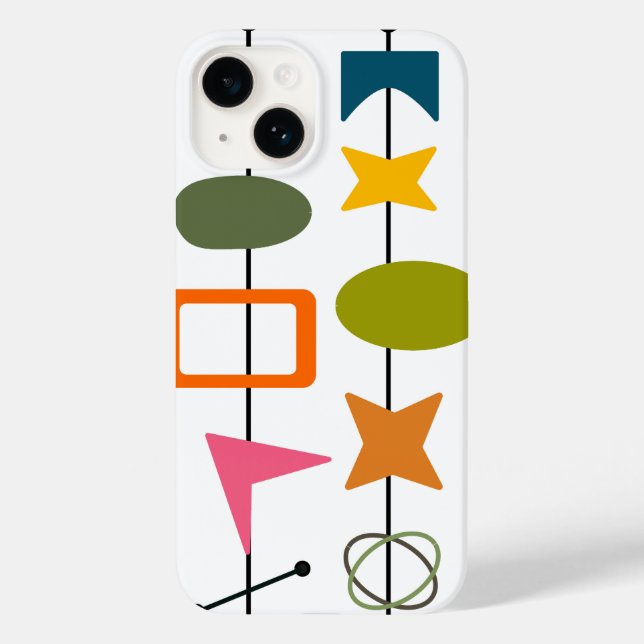 Mid-Century Modern Skewers  Case-Mate iPhone Case (Back)
