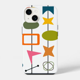 Mid-Century Modern Skewers  iPhone 14 Case