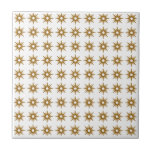 Mid-Century Modern Small Gold Star Pattern Tile<br><div class="desc">Mid-century modern inspired design featuring vintage pattern of small retro gold starbursts on a white background. Simple, clean modern seamless design. Create your own custom pattern by uploading a new image, or use the "contact this designer" button for help. To create your own patterned design: 1. Select personalise this template....</div>