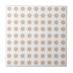 Mid-Century Modern Small Pink Star Pattern Tile<br><div class="desc">Mid-century modern inspired design featuring vintage pattern of small retro pink starbursts on a white background. Simple, clean modern seamless design. Create your own custom pattern by uploading a new image, or use the "message" button to contact the designer for help. To create your own patterned design: 1. Select personalise...</div>