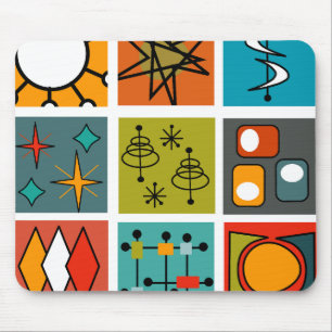 Mid-Century Modern Smorgasbord Mouse Mat