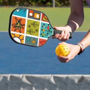 Mid-Century Modern Smorgasbord Pickleball Paddle