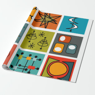 Mid-Century Modern Smorgasbord Wrapping Paper
