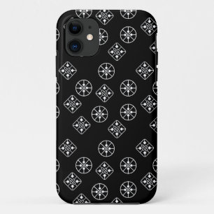 Mid-Century Modern Snowflakes iPhone 11 Case