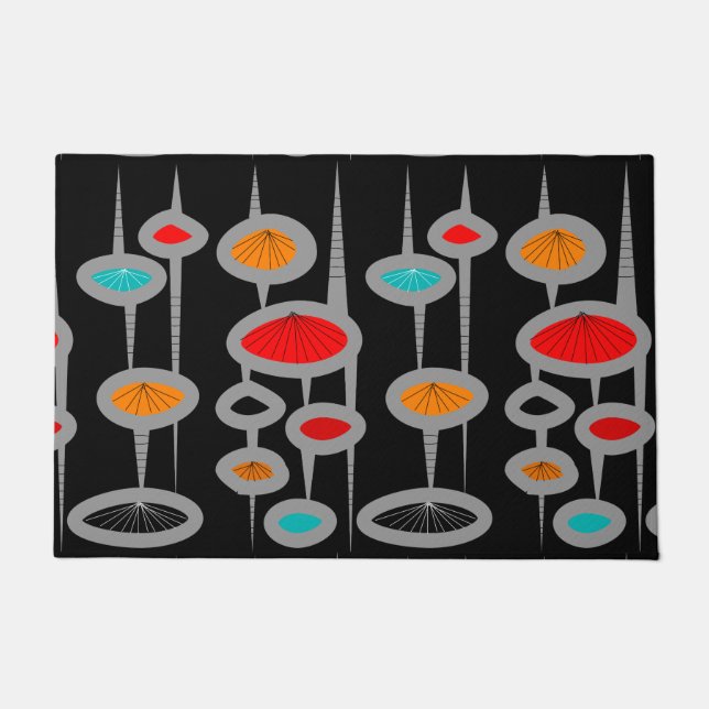 Mid-Century Modern Spaceage Doormat (Front)
