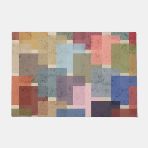 Mid Century Modern Squares Doormat
