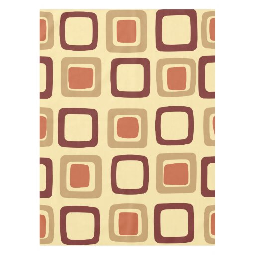 Image of Mid Century Modern Squares Tablecloth