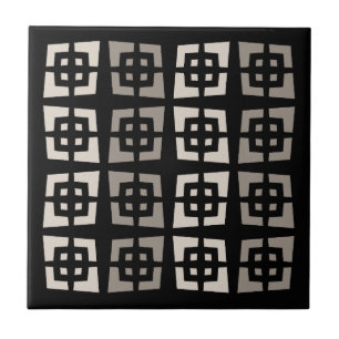 Mid Century Modern Starburst Abstract Tile