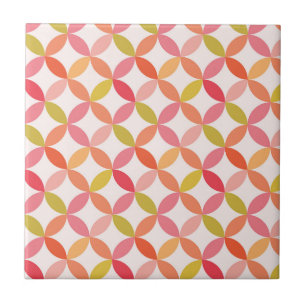 Mid century modern starburst circle   tile