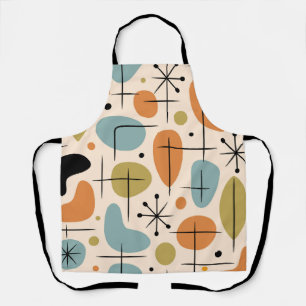 Mid Century Modern Starburst Pattern Apron