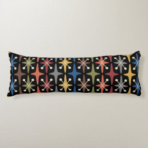 Mid Century Modern Starburst Pattern Body Cushion