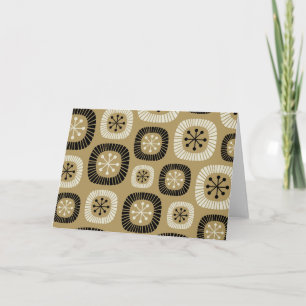 Mid Century Modern Starburst Pattern Card