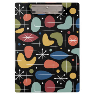 Mid Century Modern Starburst Pattern Clipboard