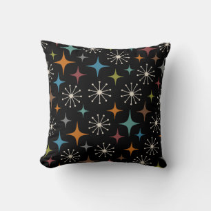 Mid Century Modern Starburst Pattern Cushion