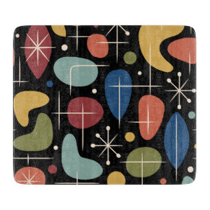 Mid Century Modern Starburst Pattern Cutting Board
