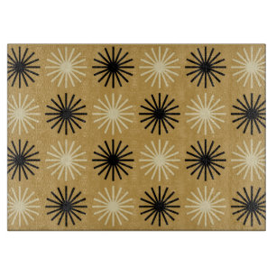 Mid Century Modern Starburst Pattern Cutting Board