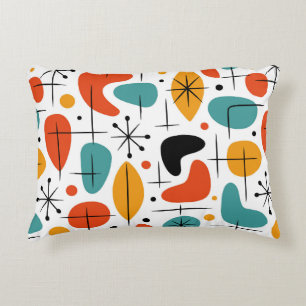 Mid Century Modern Starburst Pattern Decorative Cushion