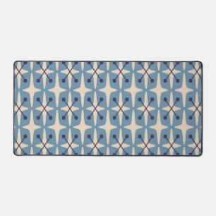 Mid Century Modern Starburst Pattern Desk Mat