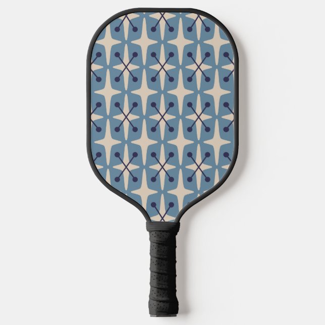 Mid Century Modern Starburst Pattern Pickleball Paddle (Front)