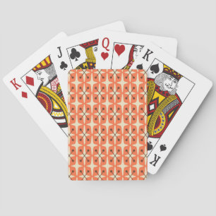 Mid Century Modern Starburst Pattern Playing Cards