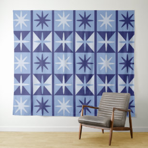 Mid Century Modern Starburst Pattern Tapestry